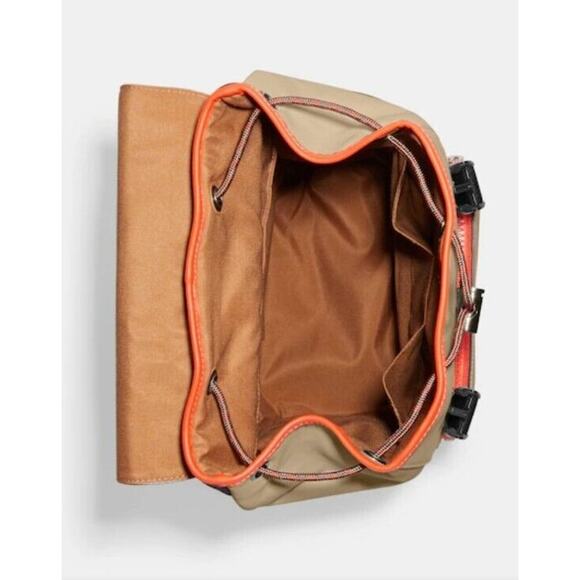Coach Track Backpack Colorblock Signature Coach Stamp $678 - Picture 6 of 6